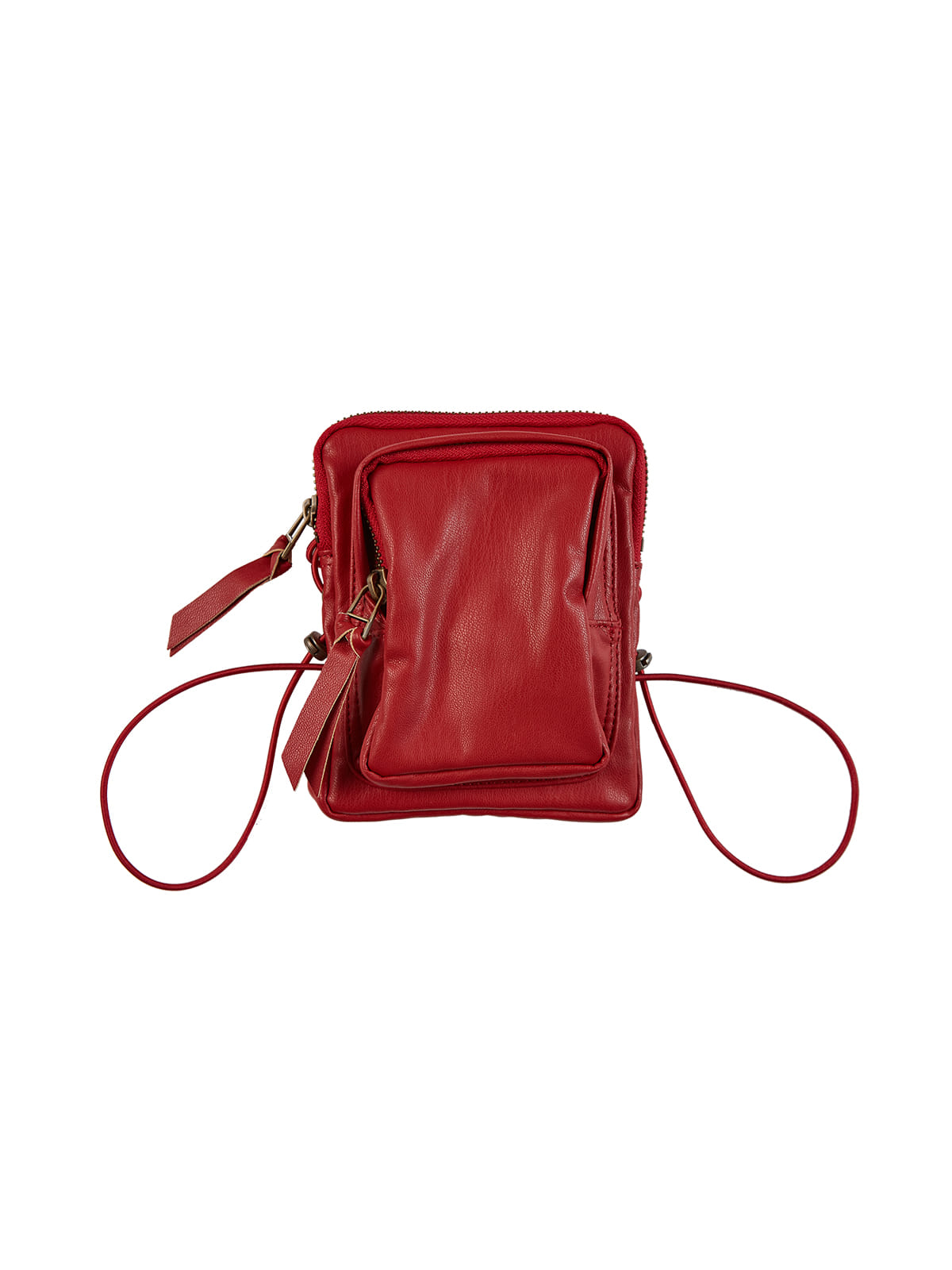 Pleather Mini Bag Red