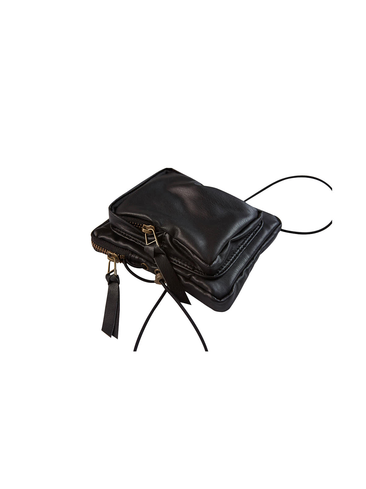 Pleather Mini Bag Black