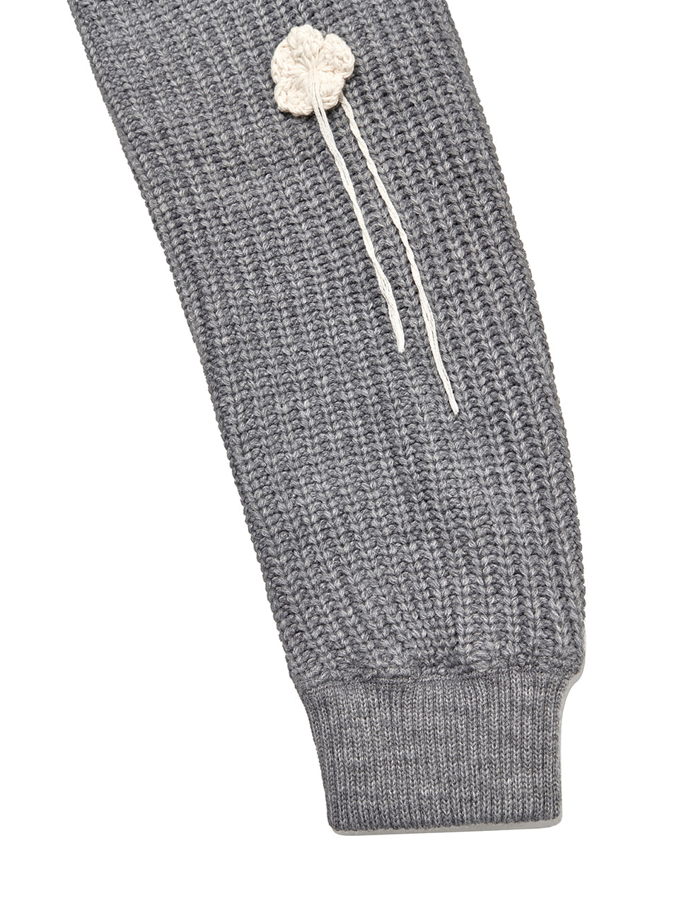 お値下げ不可Kijun Crochet Zip-Up Hoodie gray/ M